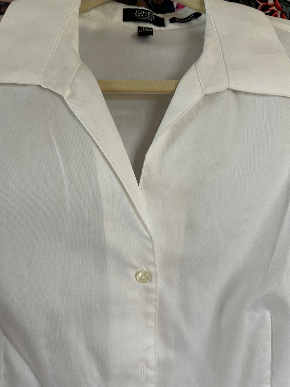 Two Classic White Button-Front Women's Blouses (Set of 2) - Picture 7 of 8